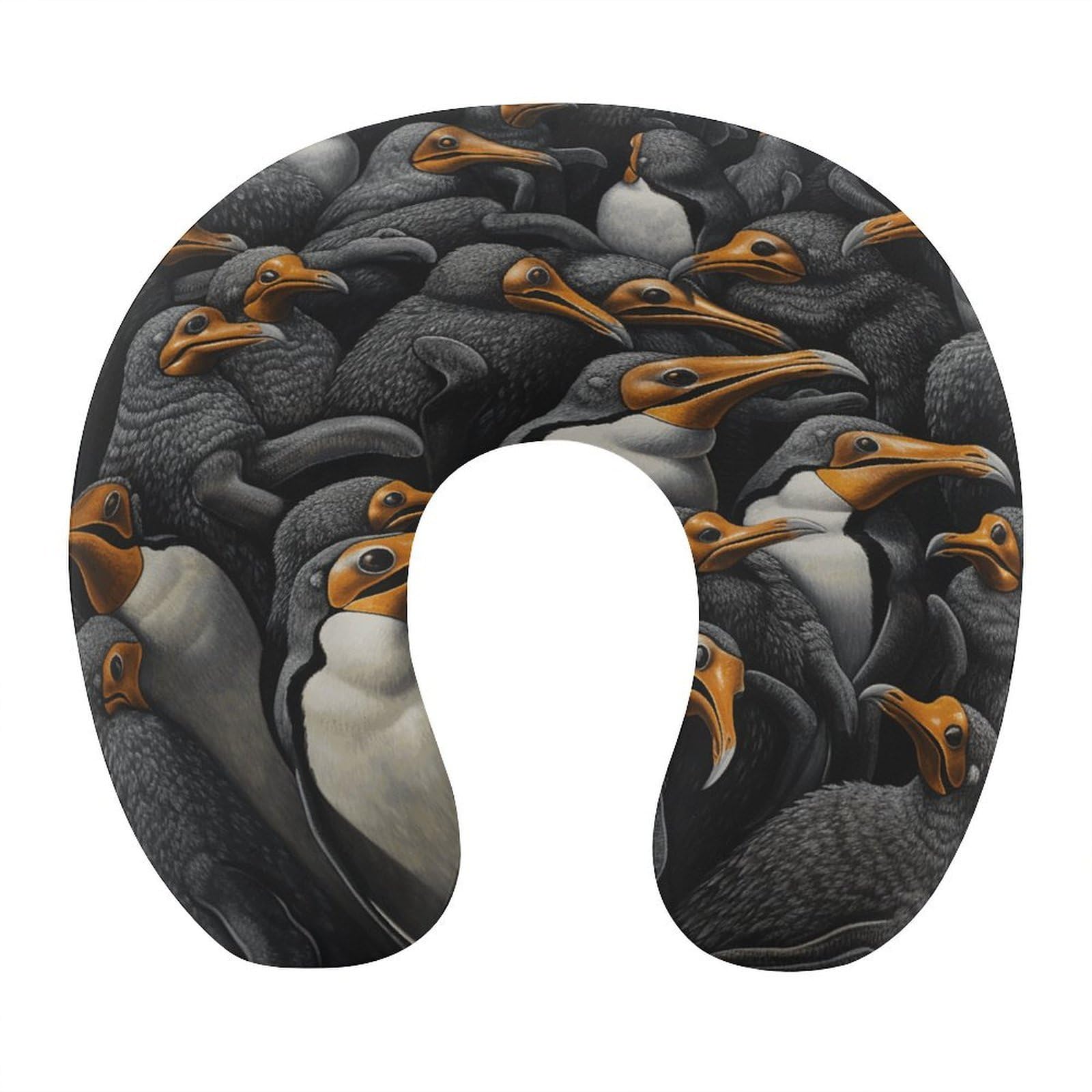 Btcowzrv Style A Group Of Penguins U Shaped Neck Pillow Travel Pillows