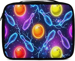 Bible Cover Dazzling Bowling Sports Bible Cover Case for Women Men Modern Balloons Sport Purple Bible Holder Organizer for Church, Bible Accessories Christian Gift