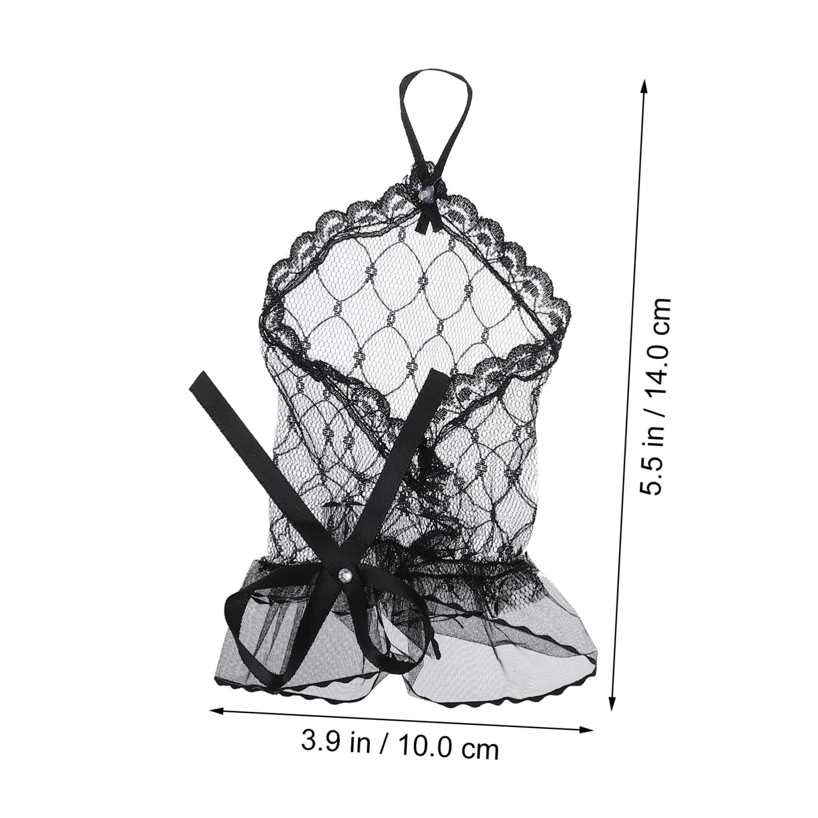 NIYANGLE 2 Pairs Lace Fingerless Gloves Elegant Wedding Dress Accessories for Women