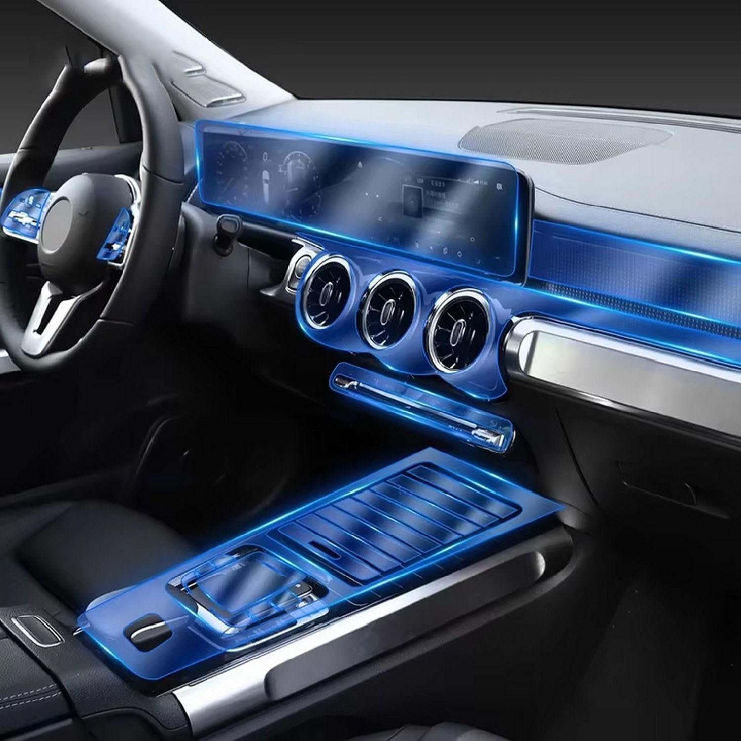 Protégez la console Mercedes GLB X247 des rayures de clés