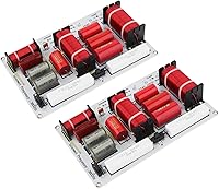 DriSentri 2pcs 350W 3-Way Speaker Crossover Filter Board - Adjustable Frequency Divider for HiFi DIY Audio Systems