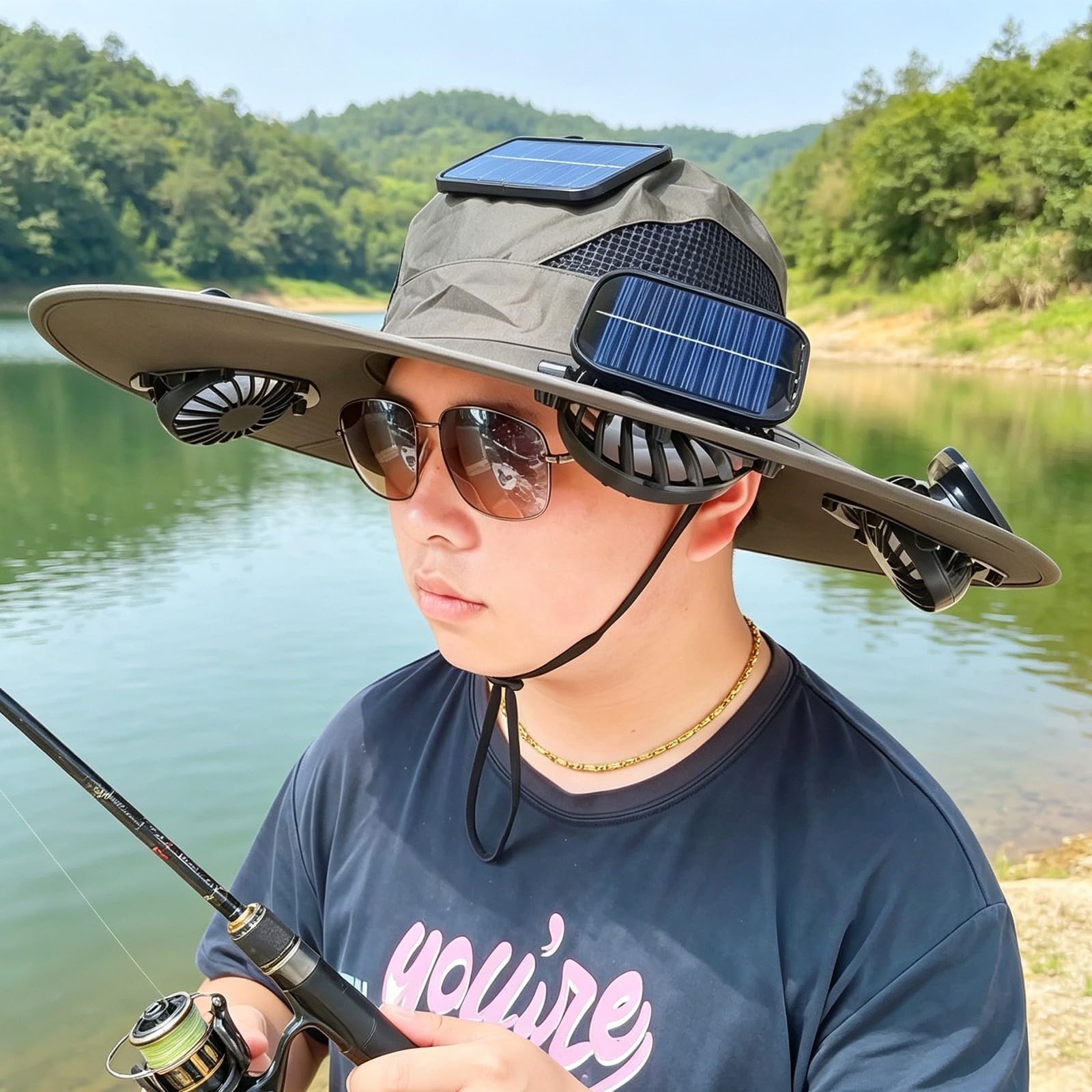 Cappello da rinfrescante con Visiera con Design