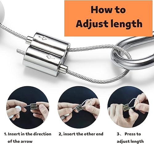 Miniatura 4 de Anillo de retención con cuentas para asta de bandera, longitud ajustable para mantener la bandera cerca del poste para media yarda externa interna,