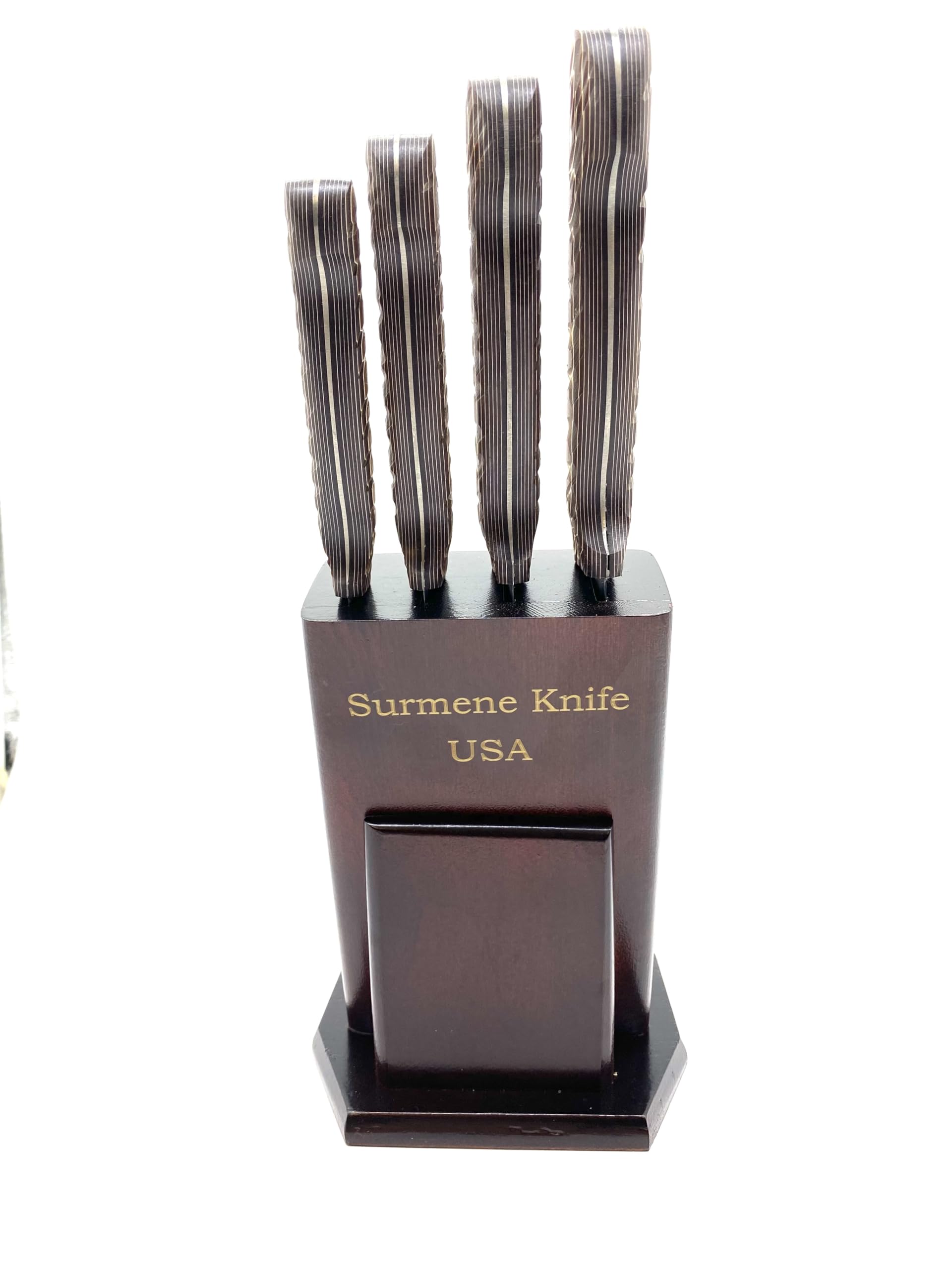 Amazon.com: SURMENE 4-Piece Stainless Steel Handmade Werzalit