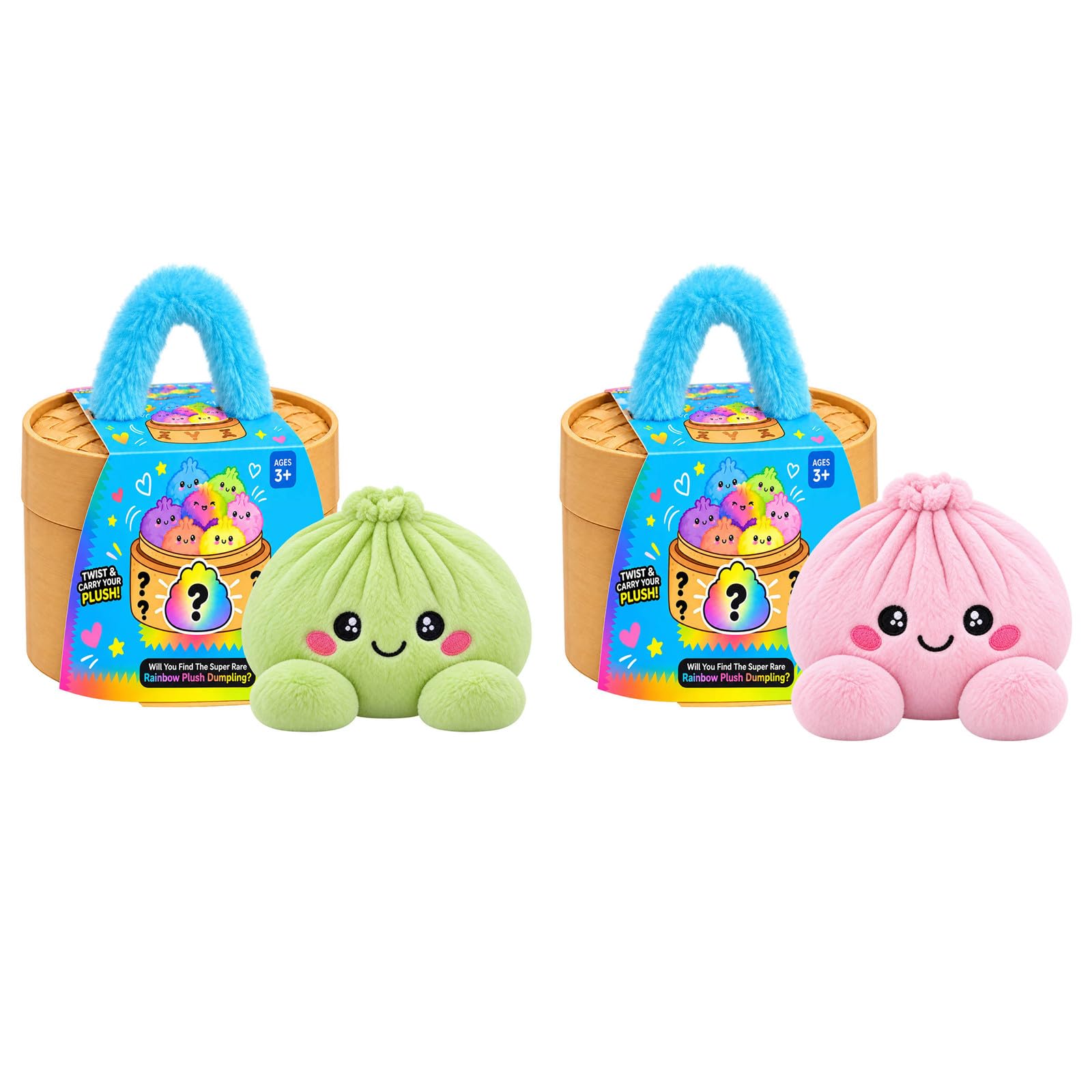 Dumpling Plush Toys Cute Soft Dolls Stuffed Steamed Bun 12.5 cm(4.92in)