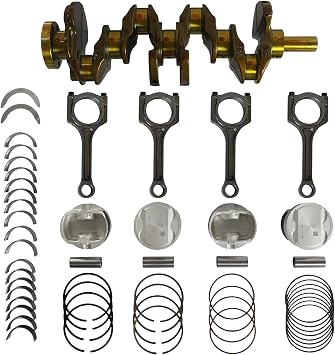 G4KD 2.0L Engine Crankshaft Connecting Rod Piston & Bearing Set Fit For Hyundai Tucson 2011-2013 Fit For Kia Forte Koup Forte EX 2010-2013, 23111-2G030 23510-25030 23410-2G020 23060-2G101 23040-2G000