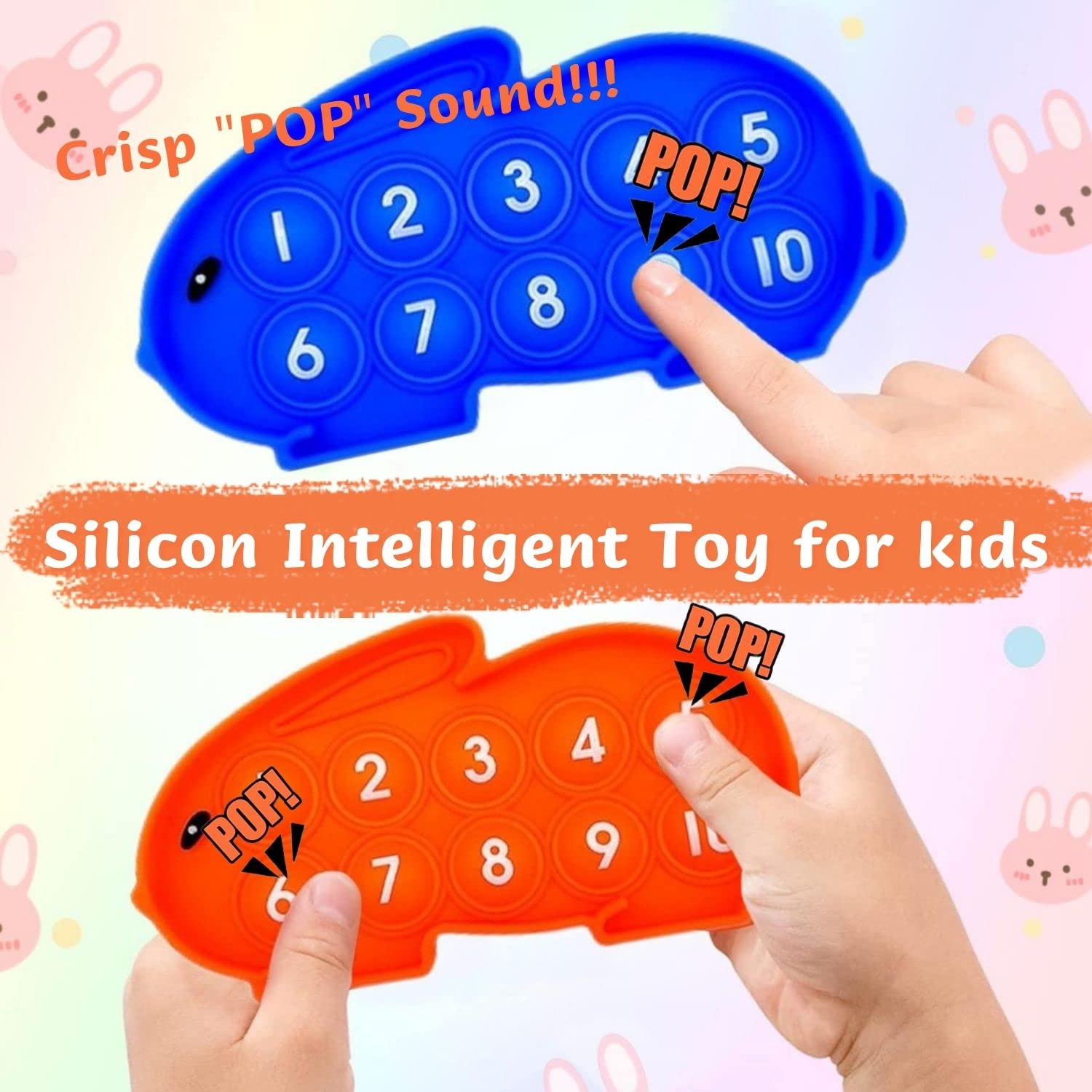 Pop It Fidget Toys Yeefunjoy - 4 Modèles Dinosaures Anti-Stress Enfants/Adultes En Silicone