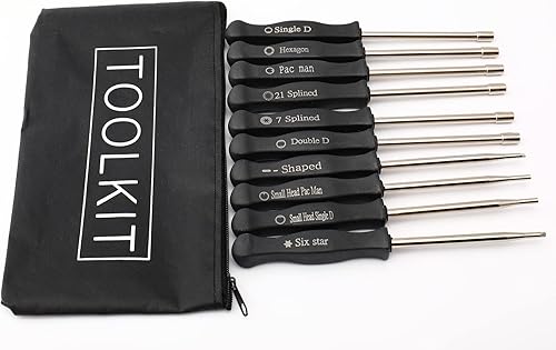 Miniatura 8 de FJCSWJ Kit de herramientas de ajuste de carburador de 10 piezas para carburador común de 2 ciclos, ajuste de motosierra de motor pequeño, devorador