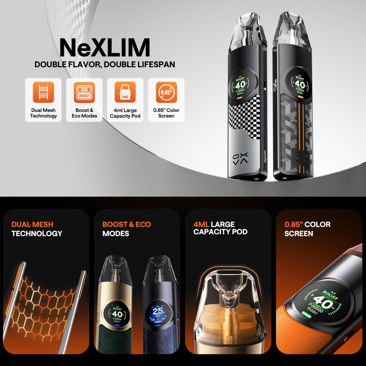 oxva nexlim pakistan OXVA NeXLIM Pod Vape Kit – everzon.com