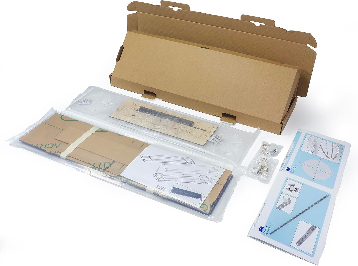 Dancing Wings Hobby 1:453 3D Puzzle Acrylic Zeppelin Display 540mm Hindenburg Airship with Acrylic Light Box Need to Build for Adults