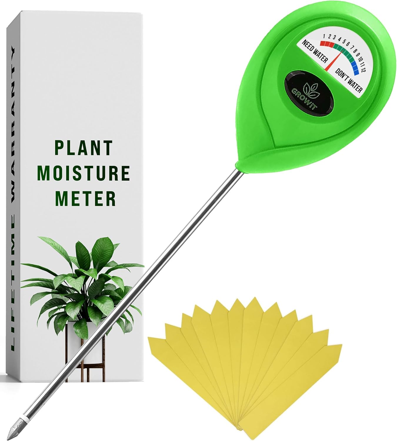 GROWIT Soil Moisture Meter for Plants Plant Moisture