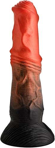 Centaur - Consolador de silicona para hombres, mujeres y parejas. Firme y flexible, base de succión fuerte, consolador de fantasía, textura única.