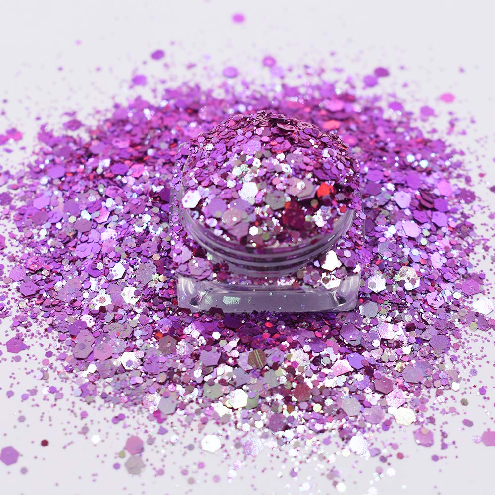 PrettyG Glitzer-Pailletten Schmetterlinge – Roségold, 10 G, Für Make-up, Festival, Nägel