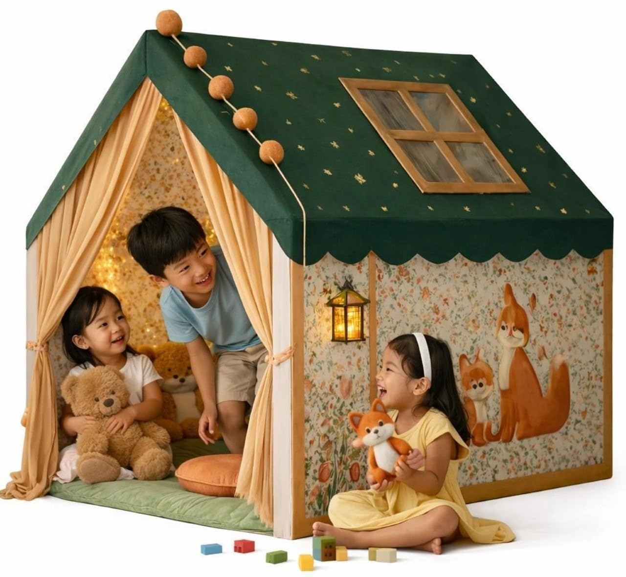 Kids Play Tent House - Colorful & Foldable! -3