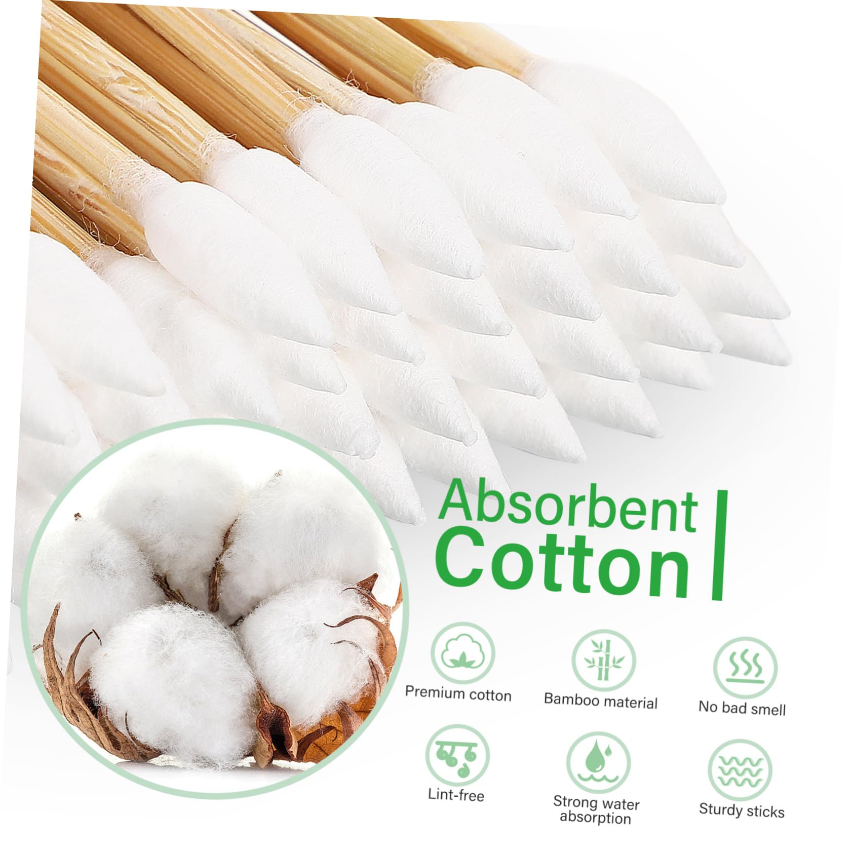 Healvian 2 Set Batuffolo Di Cotone Applicatore Di Cotone Punta Di Cotone Auricolari Cotonfioc Pz Bastoncini Applicatori Per Il Trucco Bastoncini Di Cotone Di Legno Khaki 500 Pezzi * 2