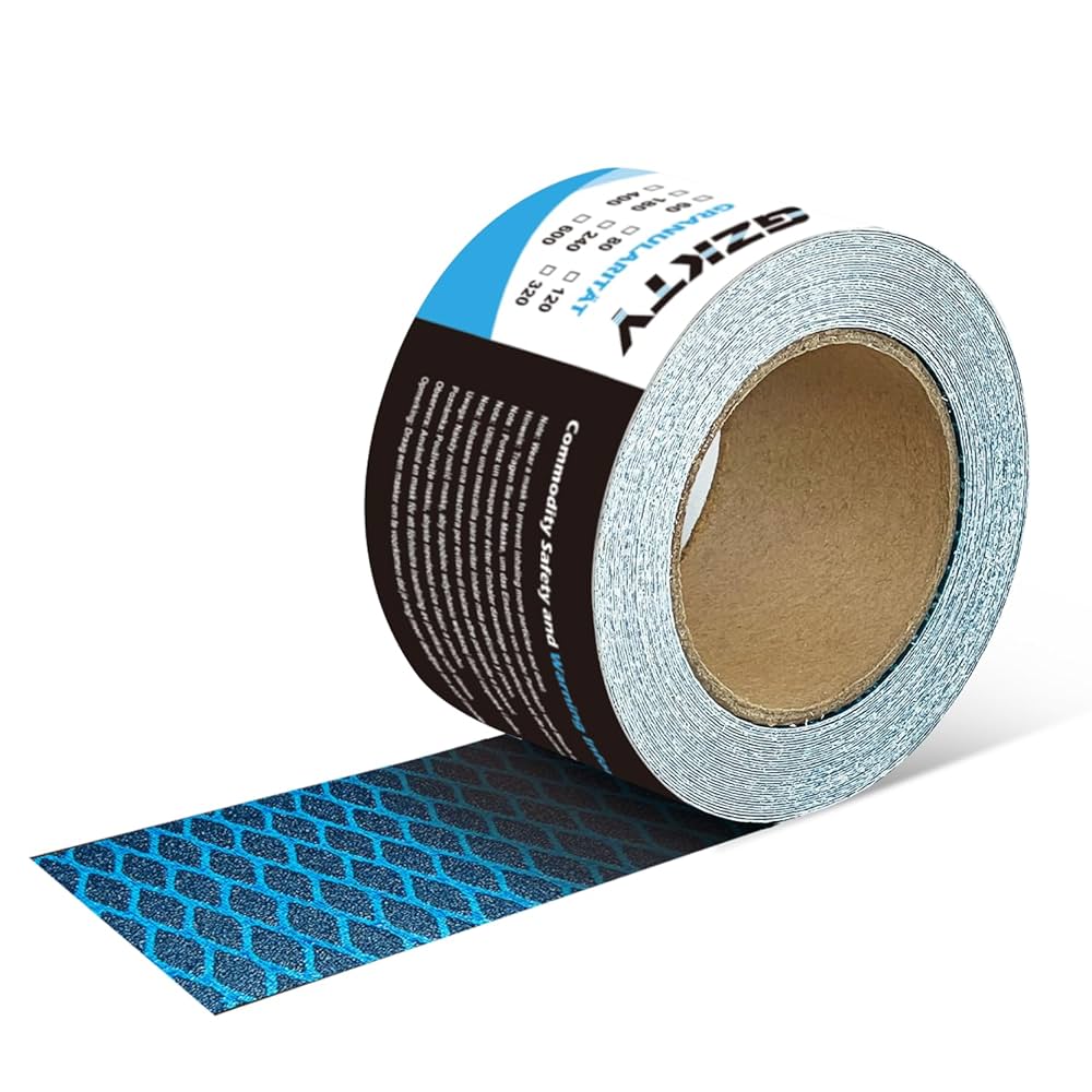 Rotolo Carta Vetrata Autoadesiva 70mm X 7.8m - Grana 120 Per Legno E Metallo, Design Antintasamento - Foto 5