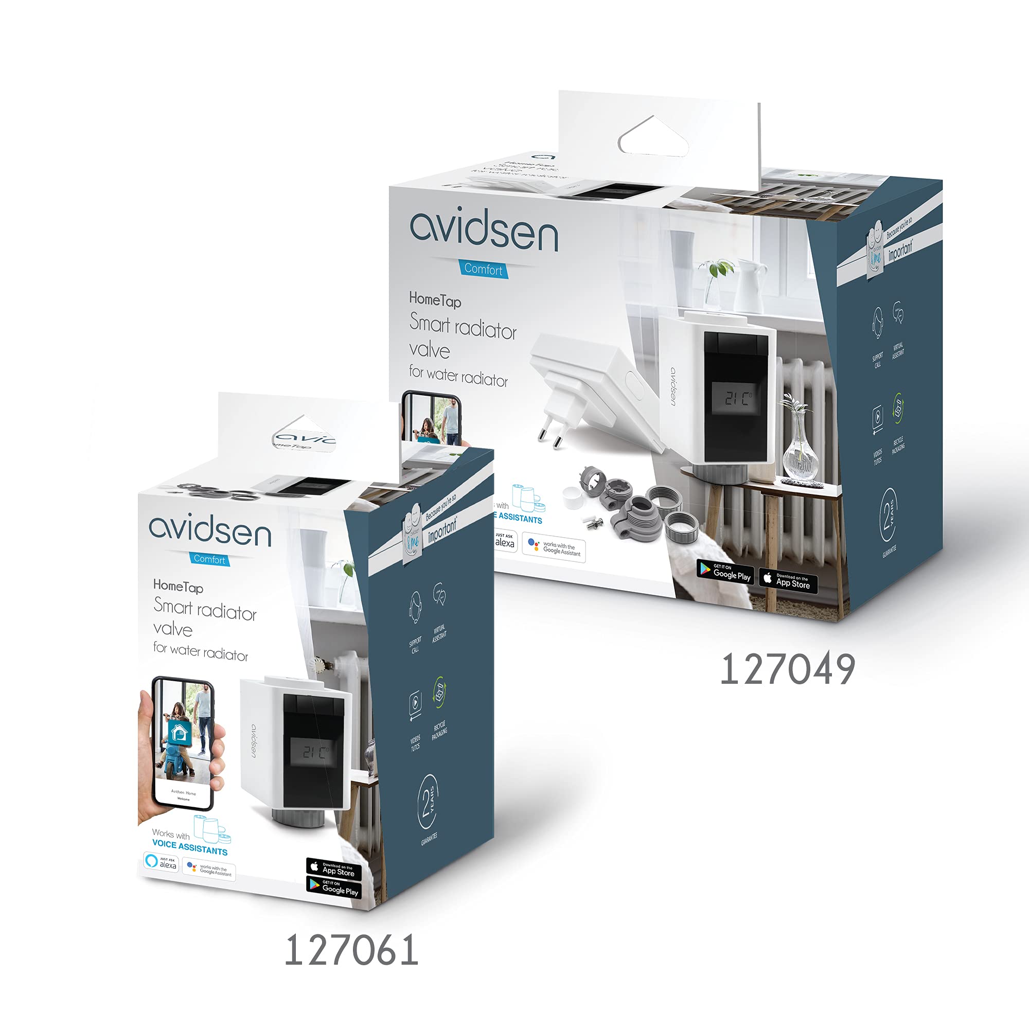 Avidsen HomeTap 127061 Valvola Termostatica Wi-Fi Secondaria Connessa