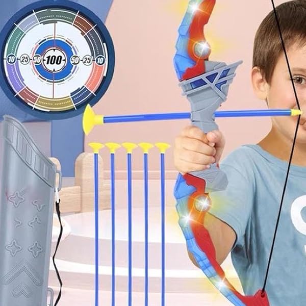 Otbushit Flèches à Ventouse 10 pièces flèches en Plastique pour Enfants 16.5 Pouces Ensemble de tir à l'arc Jouets Jouet d'entraînement de Remplacement - 5