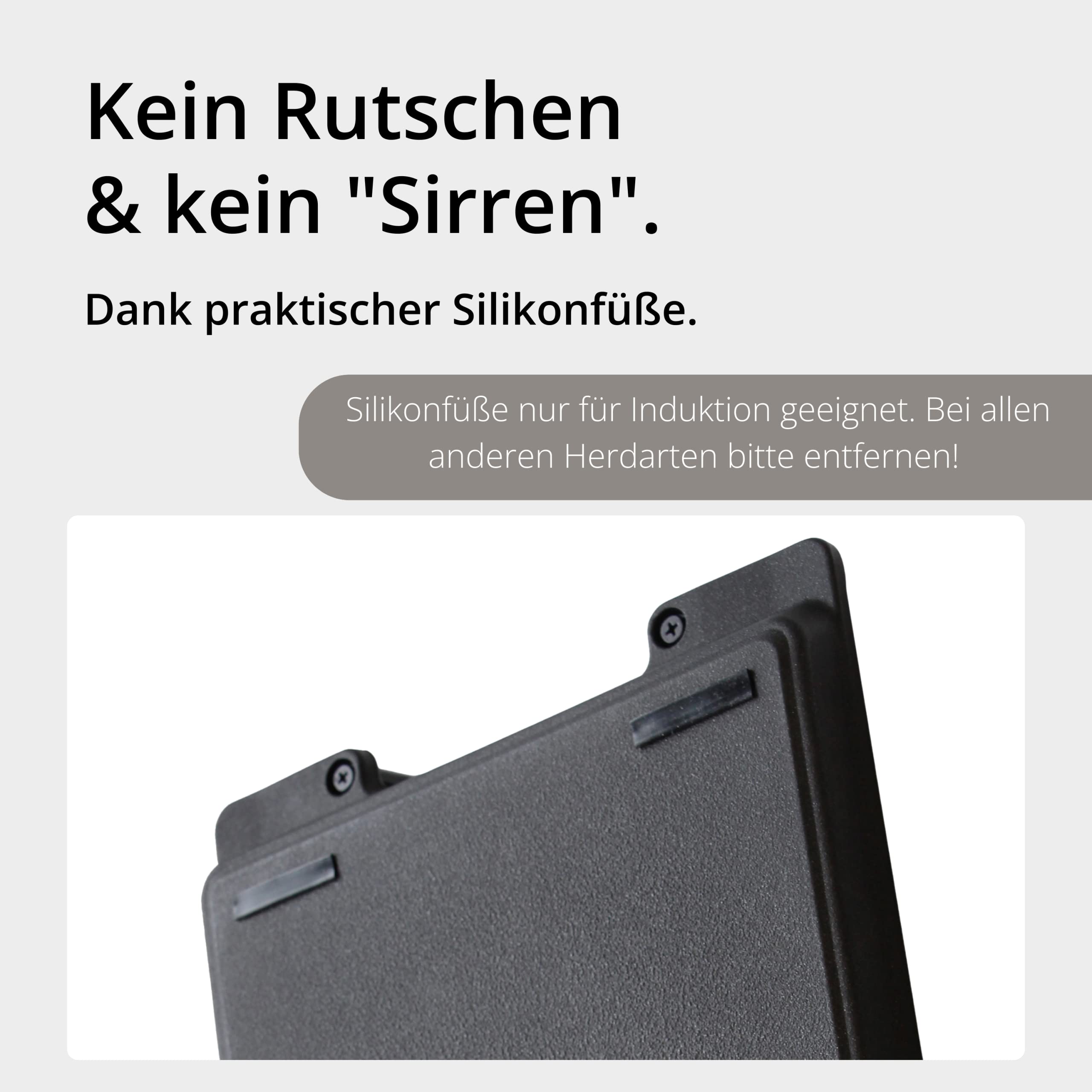 Lieblingsspfanne Grillplatte BBQ 41 x 24 cm - con asas laterales y 4 capas antiadherentes - de aluminio fundido para todo tipo de fuegos, incluida inducción, horno y parrilla exterior - Made in