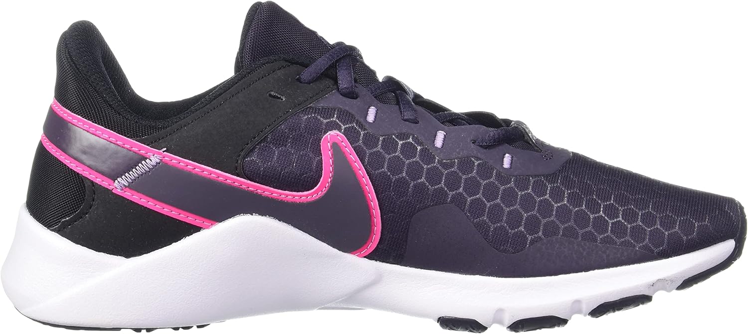 Nike Legend Essential 3 Premium Women's Trainers, Black Black Hyper Pink Cave Purple Lilac, 11.5