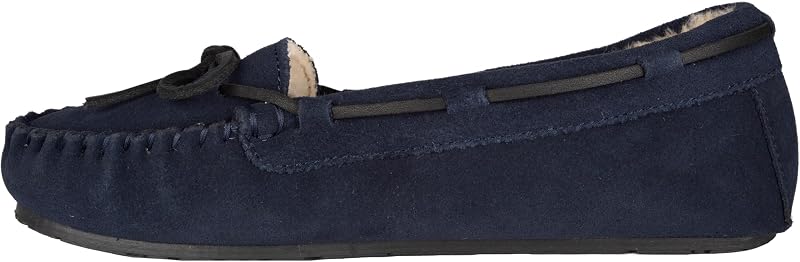 Clarks Women's Suede Moccasin Indoor and Outdoor Slipper