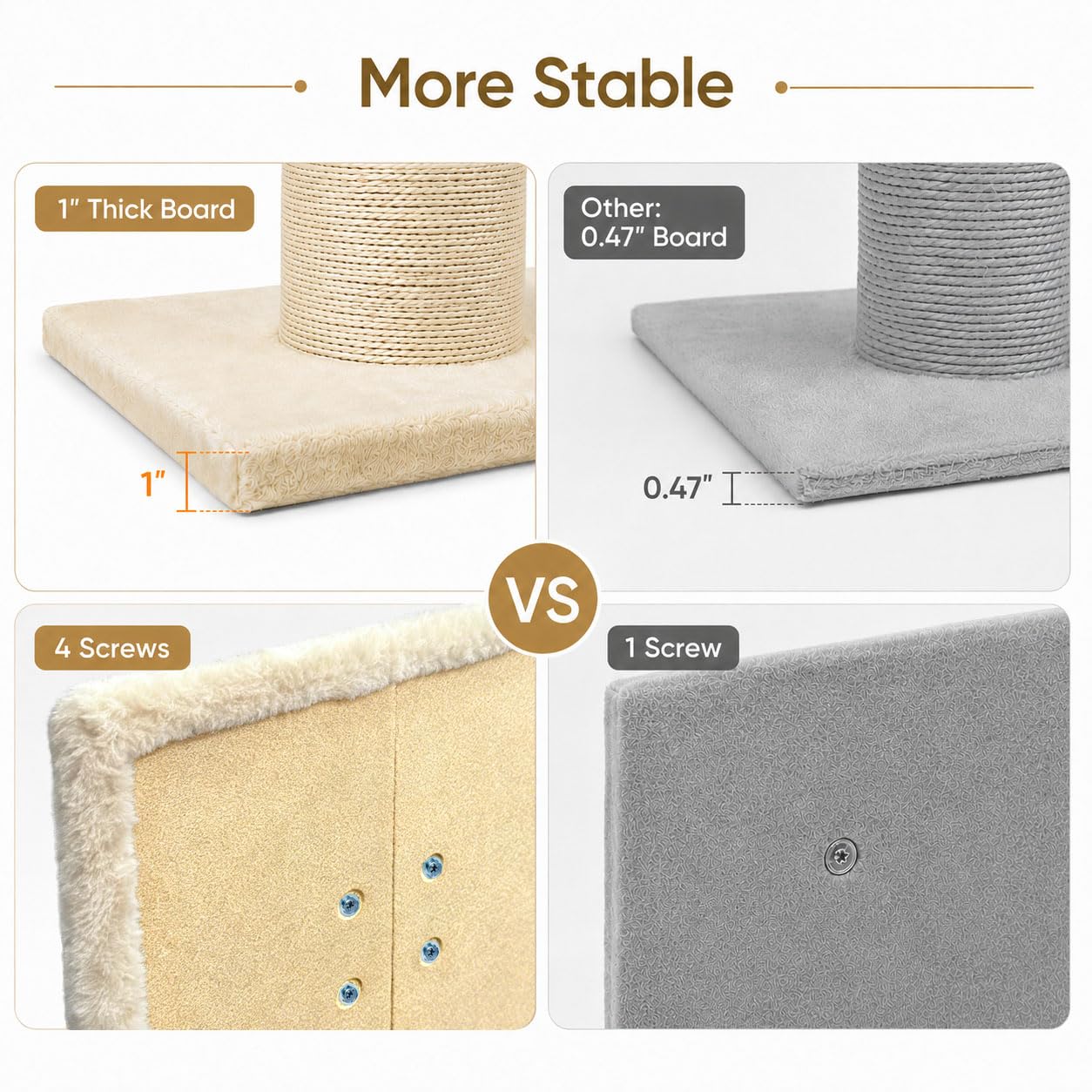 PAWSCRAT Tiragraffi per gatti alto 81 cm, diametro 14 cm, in sisal naturale, resistente ai graffi e durevole, per gatti interni, protegge i tuoi mobili, beige