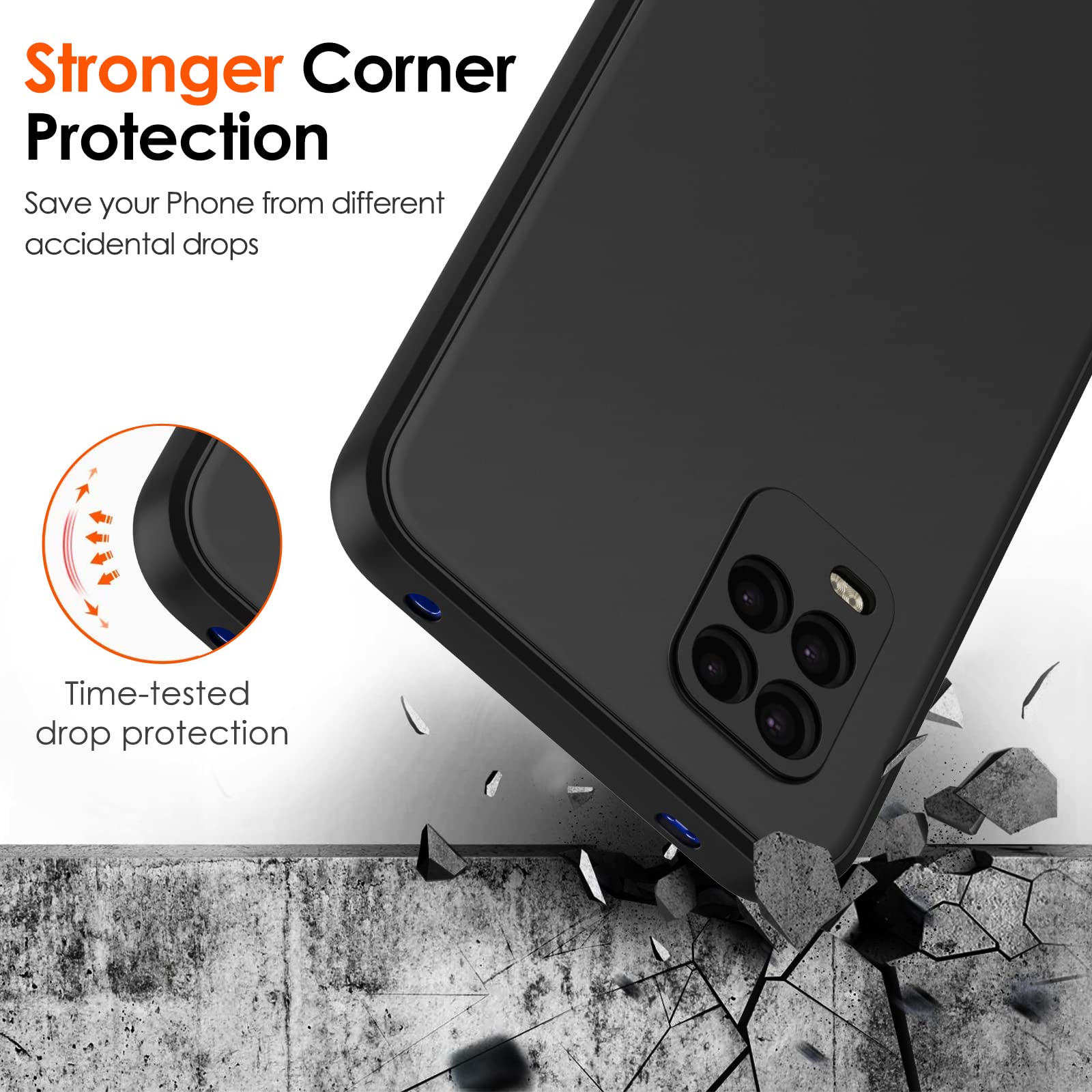 Xiaomi Telephone Ivoler Noir Mat Coque Avec Protection Caméra Pour Xiaomi Redmi Note 11 4G / Xiaomi Redmi Note 11S 4G, Ultra Mince Étui De Protection En Silicone Antichoc, Souple TPU Anti-Rayures
