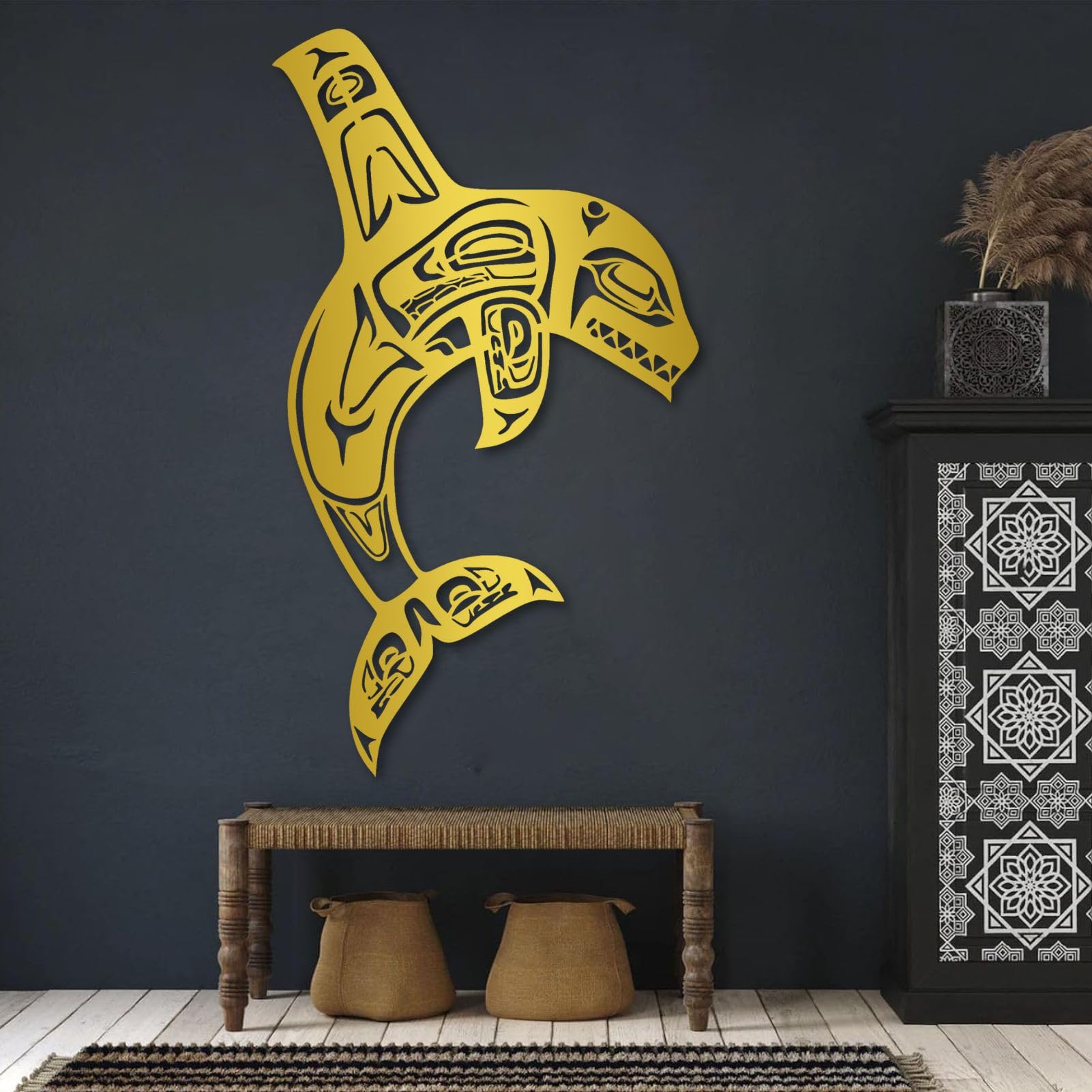 Décoration murale orque en métal pour habiller un grand mur vide