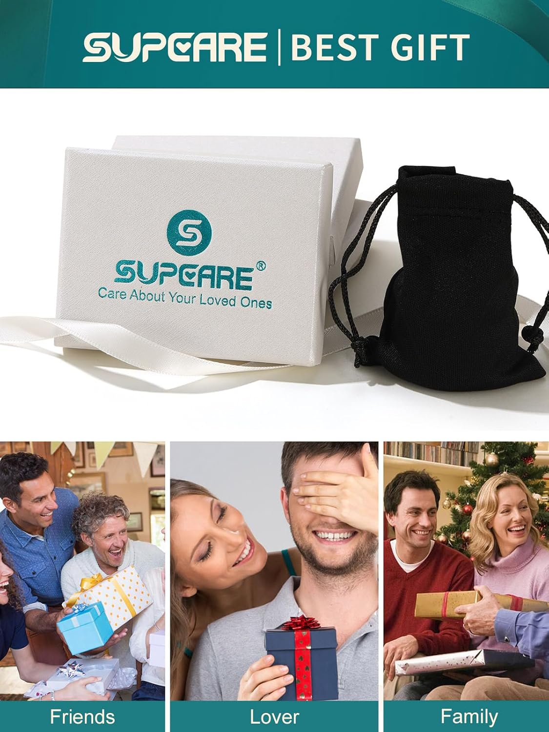 Supcare Dainty Initial Necklaces for Women, 14K Gold Plated Heart Pendant Necklace, Layerable Trendy Jewelry for Mothers Day, Name Letter Choker Chain 16'' plus 2'' Extension - Image 8