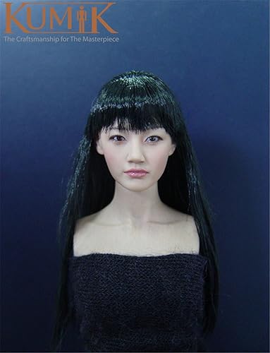 Amazon R Doll Kumik 1 6 女性 フィギュア ドール コスプレ ヘッド 頭 アジア 黒髪 長髪 ぱっつん前髪 美人 女優 顔 似 素体 アクセサリー Km038 Ht Did Ss Tc Veryhot Mctoysのボディに対応 フィギュア ドール 通販