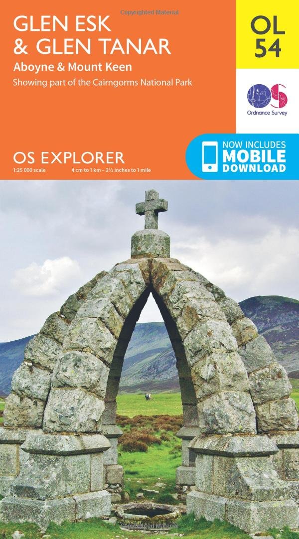 Ordnance Survey Unisex Noa Explorer Map Of Glen Esk And Glen Tanar