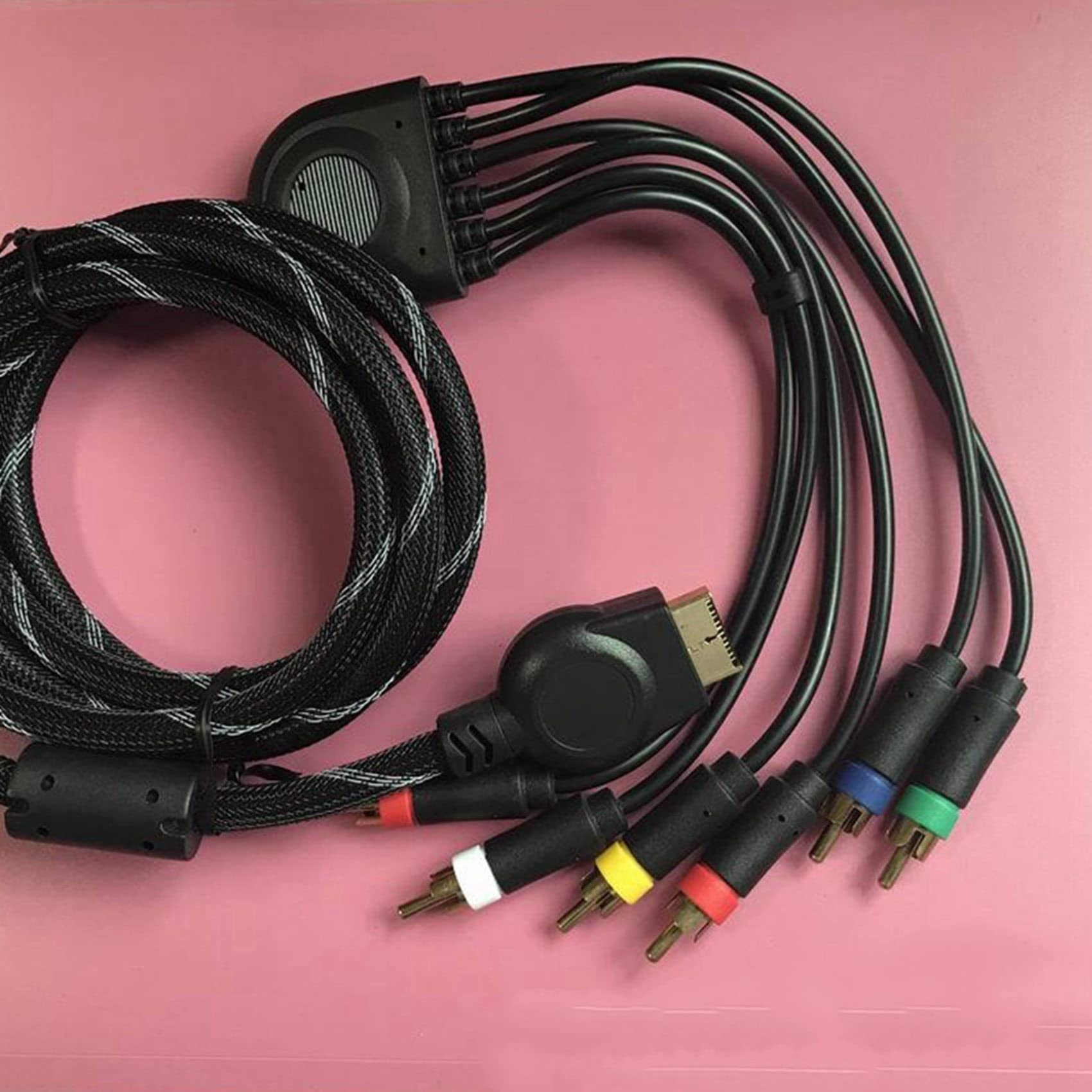 CROIRE 2X Adecuado para PS2 / PS3 Cable de Componente 1,8M Adecuado para PS 2/3 Accesorios de Cable de de Alta Resolución