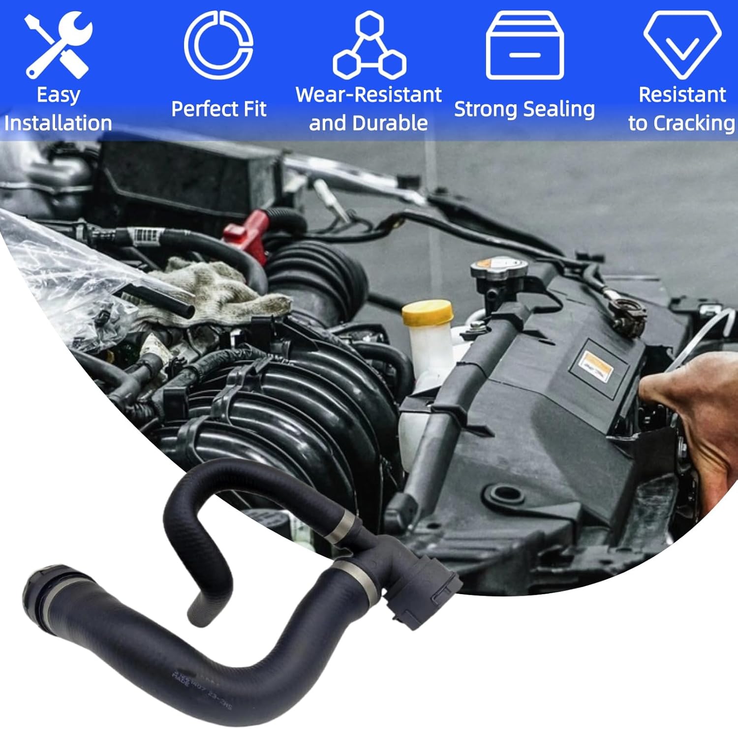 31261407 Engine Lower Radiator Coolant Water Hose Pipe Compatible with Volvo XC60 XC70 V60 V70 S60 S80