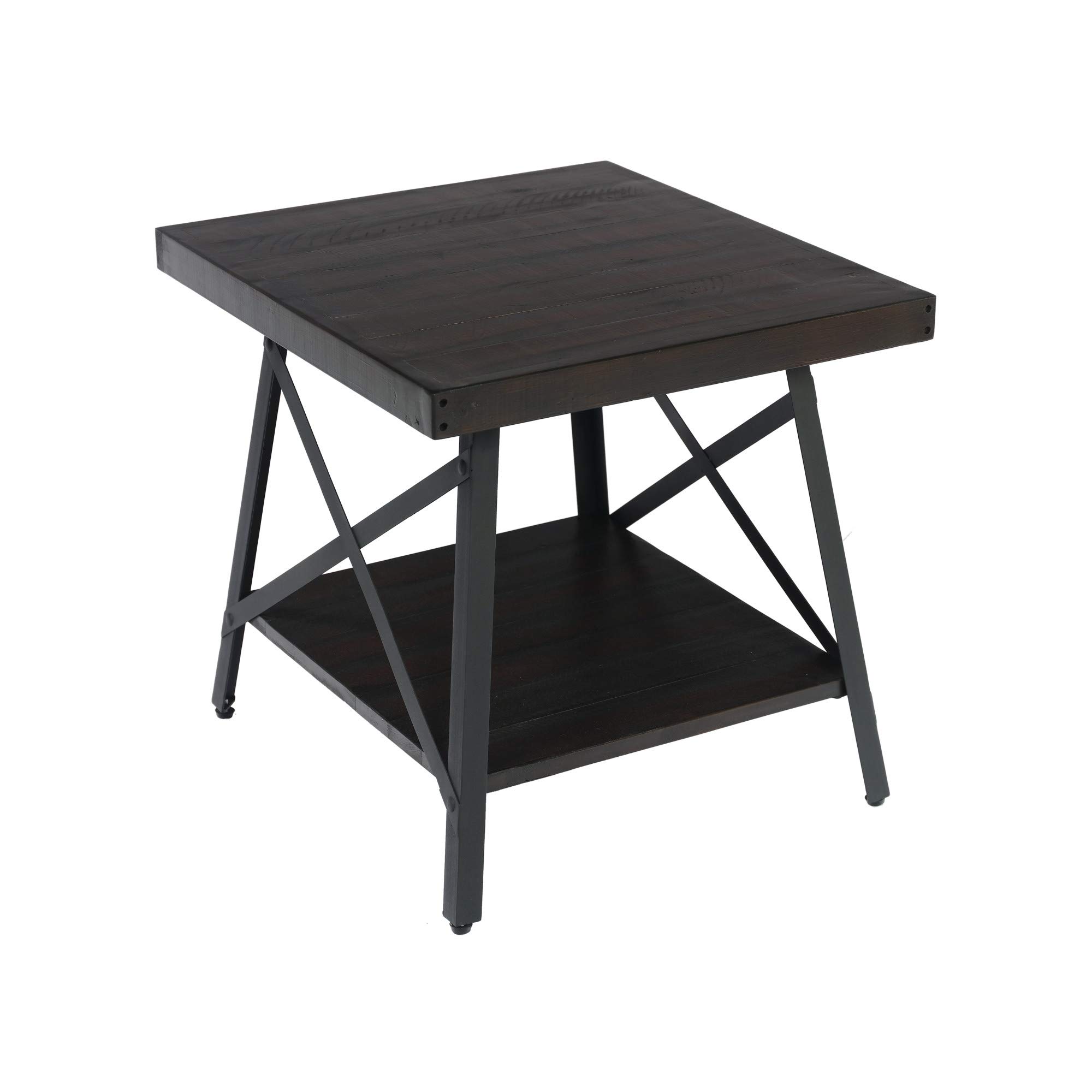 Amazon.com: Emerald Home Chandler Hardwood Square Accent Side End
