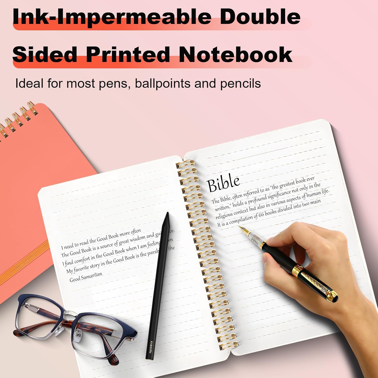 12 PCS Spiral Notebook, Spiral Journal Notebook, Notebooks for Work, Note Taking, School, Small Notebooks with Strap, Cute Notebooks for Women