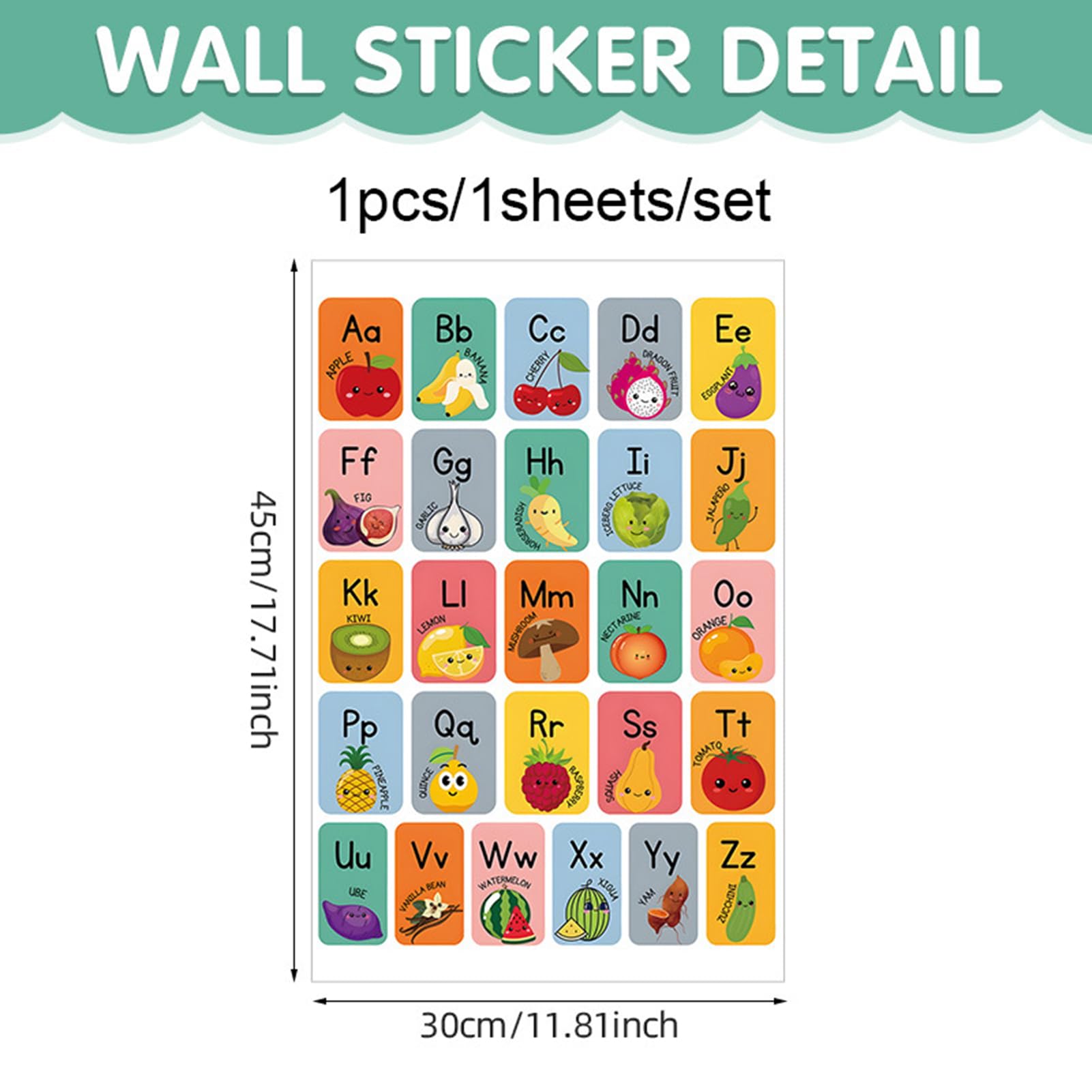 MeinBaby123® Poster educativi di apprendimento | Immagini per cameretta dei bambini | Set di 4 poster formato A4 | Alfabeto ABC, Numeri | Scuola materna, Scuola primaria | Poster da parete Premium