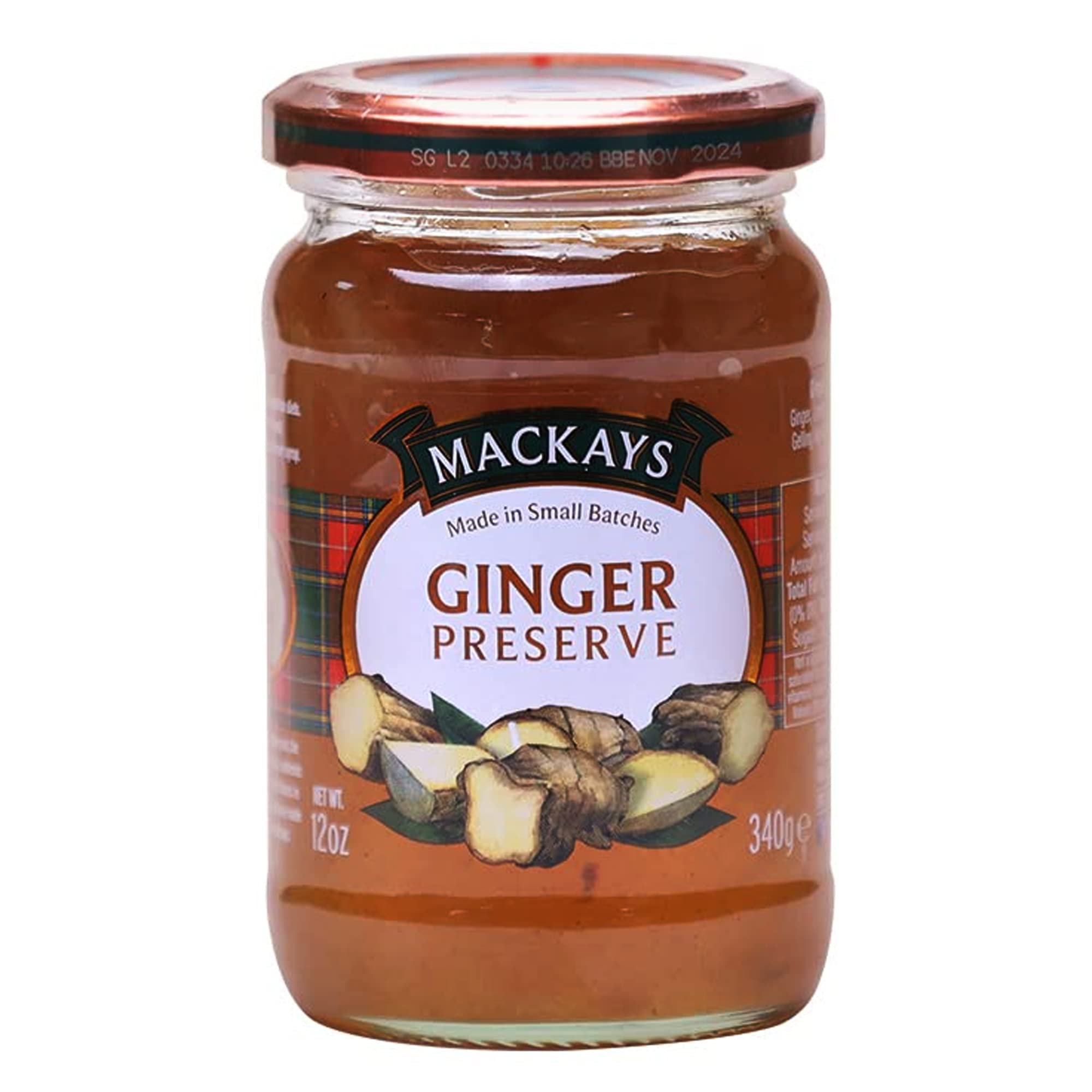 Mackays Ginger Preserve Jam for Bread | Made in Small Batches | Vegan - Friendly Product | No Artificial Color and Flavor | Gluten Free | Kosher Certified | Made with Whole Fruits - 340gm (B09SKY6TNM) Amazon Price History, Amazon Price Tracker