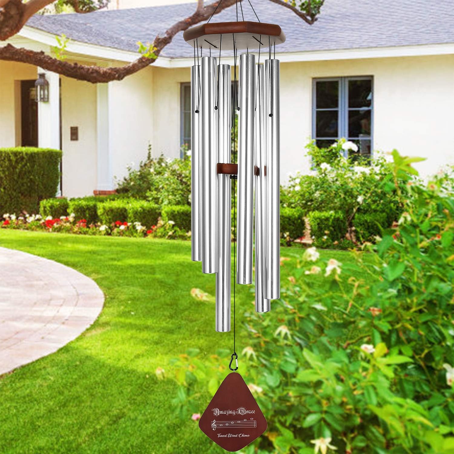 Noble House Amazing Grace Wind Chimes for Outside Deep Tone, 42" Musical Wind Chime Outdoor