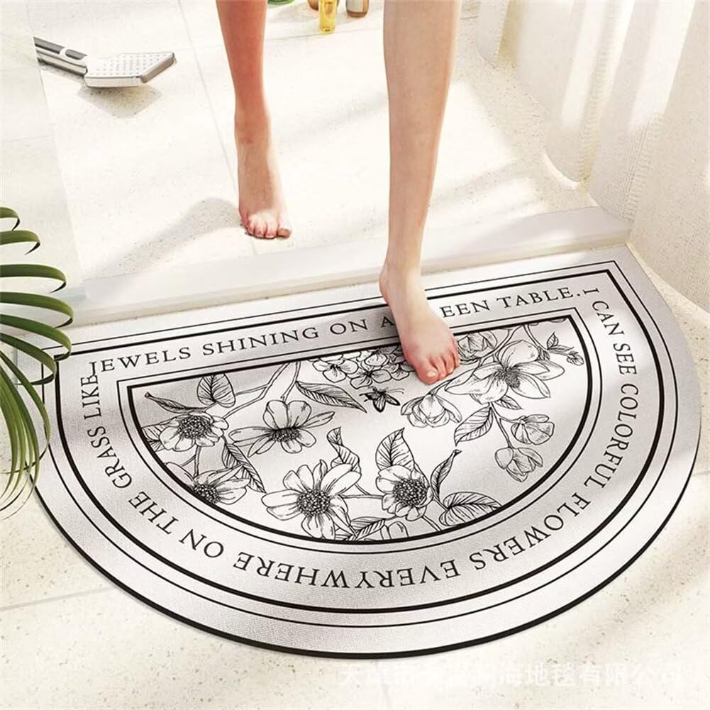 Bath mat Oriental dans la buanderie et la douche pour un sol sec