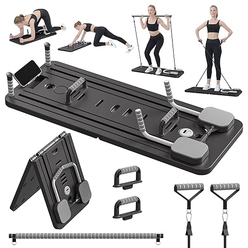JANUA Pilates Board - Pilates Reformer Set, Multi-Purpose Foldable Pilates