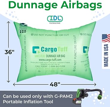 IDL Packaging 36 x 48 Dunnage Airbag, Woven Polypropylene, Level 1