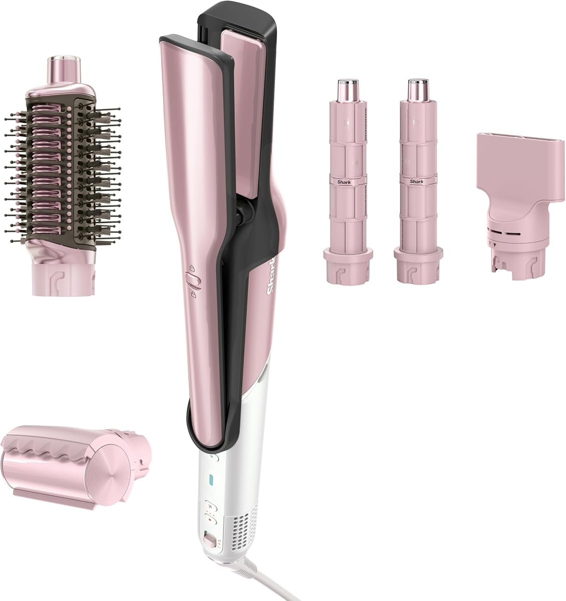 FlexStyle Glam, Ceramic+Powerful Air Styling+Drying System, HD6051SPK | Silki Straightener + Glossi Air Glosser, Gloss Lock 24-Hr Shine, Scalp Shield Mode