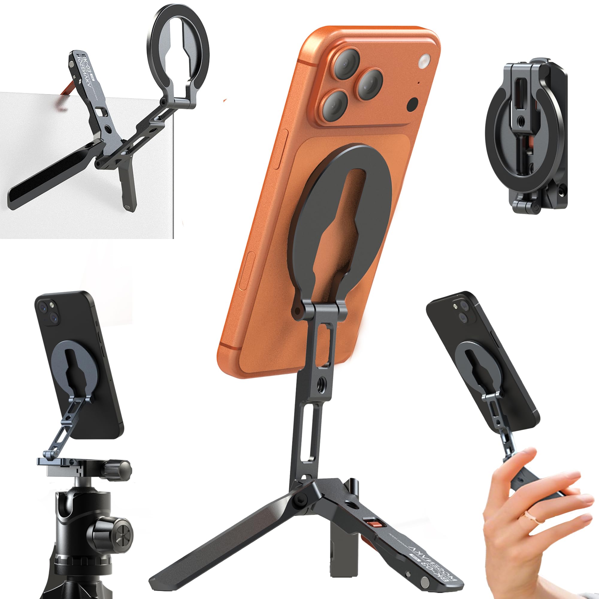 Amazon.com: MOSENVKA Ultra-Compact Magnetic Tripod Phone Stand