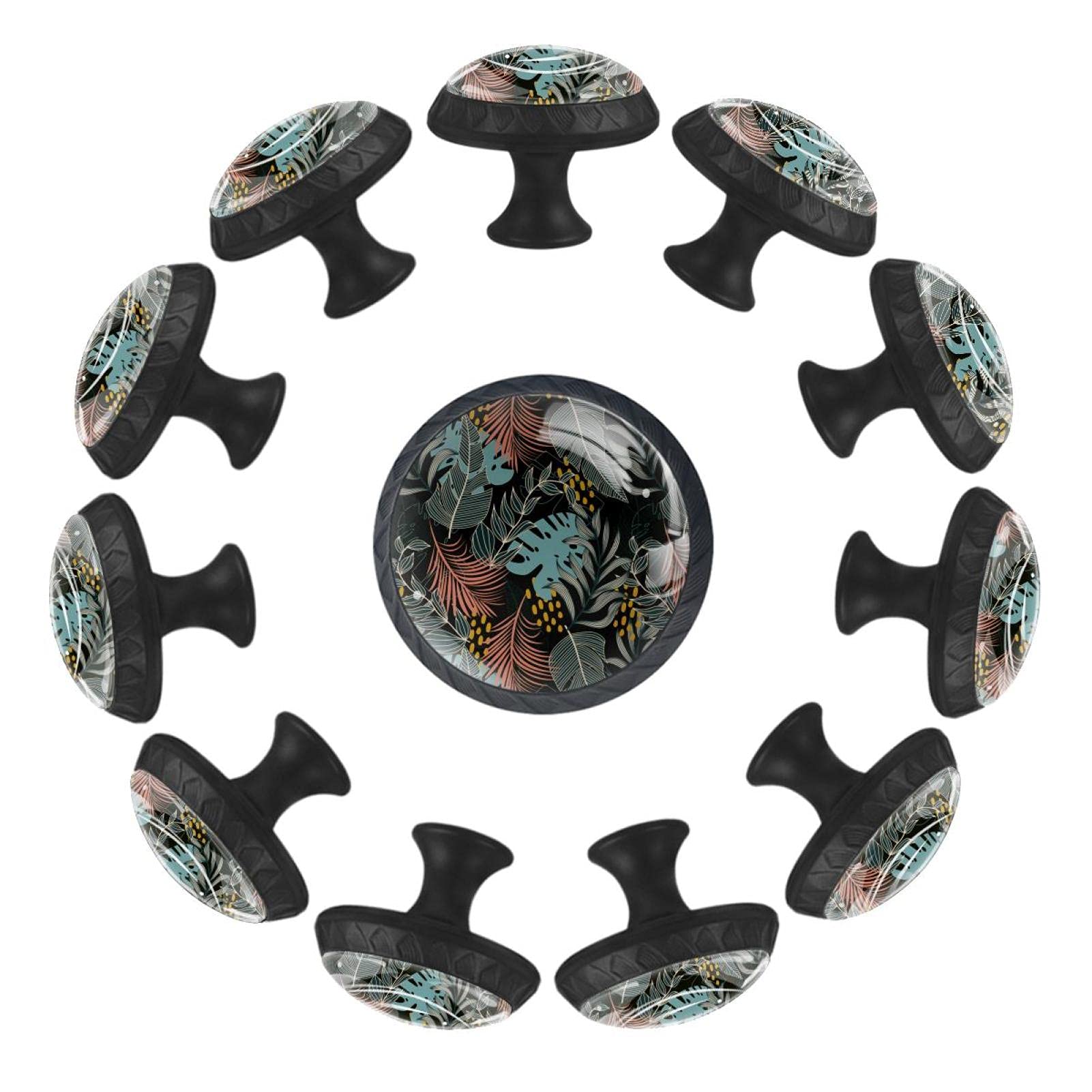 Boutons de tiroir ronds 35 mm poignée de meuble tropicale pour commode bébé