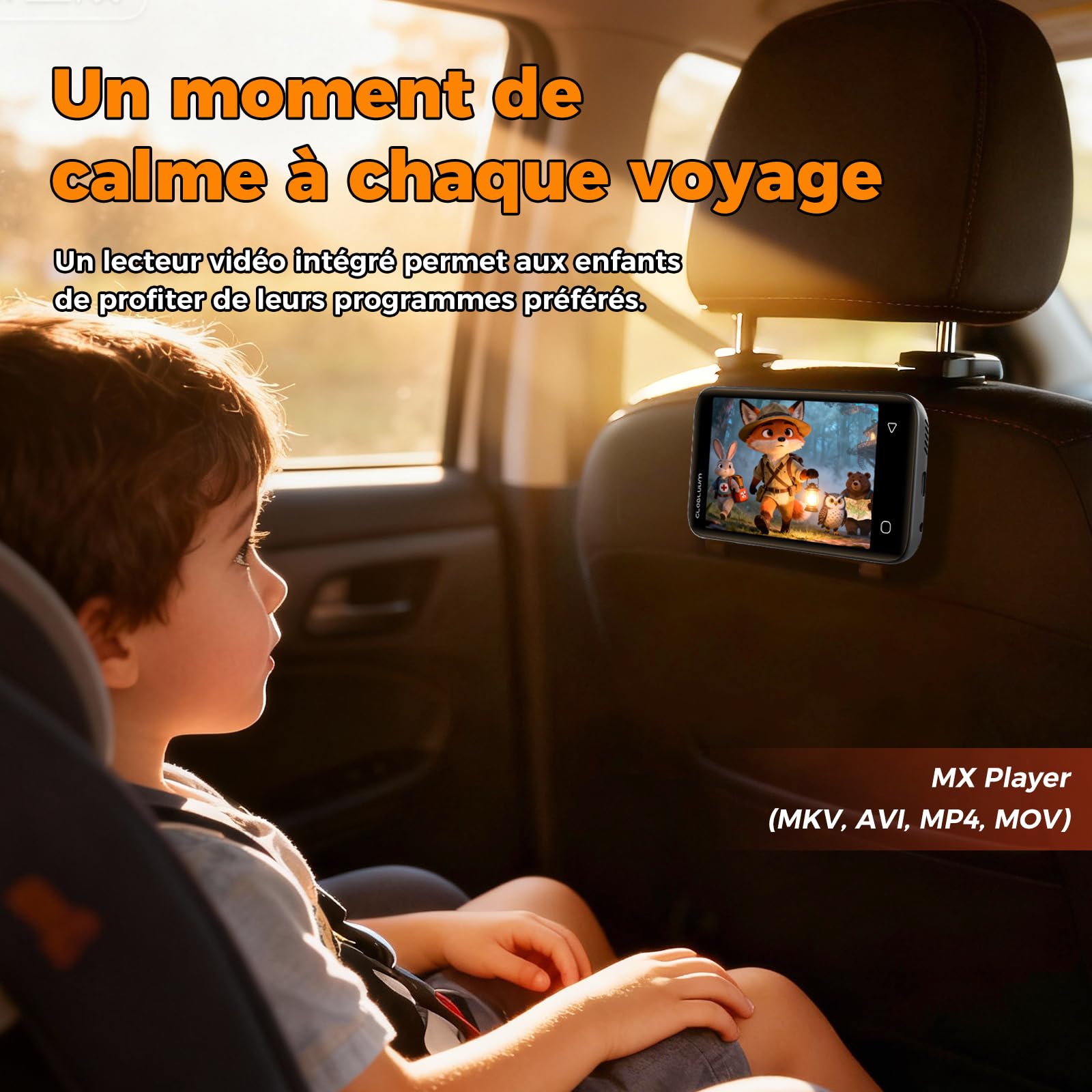 Lecteur MP3 96 Go Bluetooth 5.0 WiFi Compatible Spotify Android écran Tactile 4 Pouces Son HiFi Radio FM