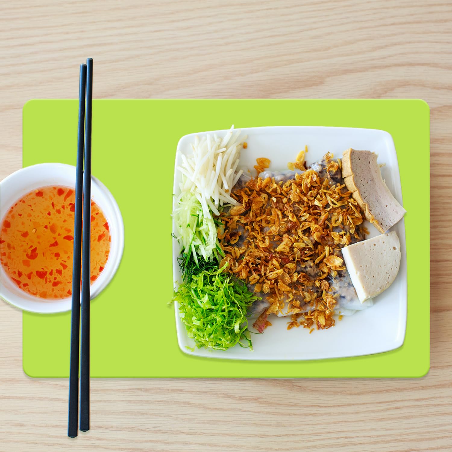 Luckious Silicone Placemats: Reusable Anti-Slip, Heat-Resistant, Washable, Non-Slip - Image 4