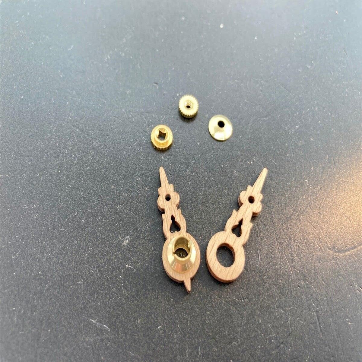 Generic Tools and Replacement for Clock. Regula Cuckoo Clock Hand Set for 6 cm Dial Made of Wood.