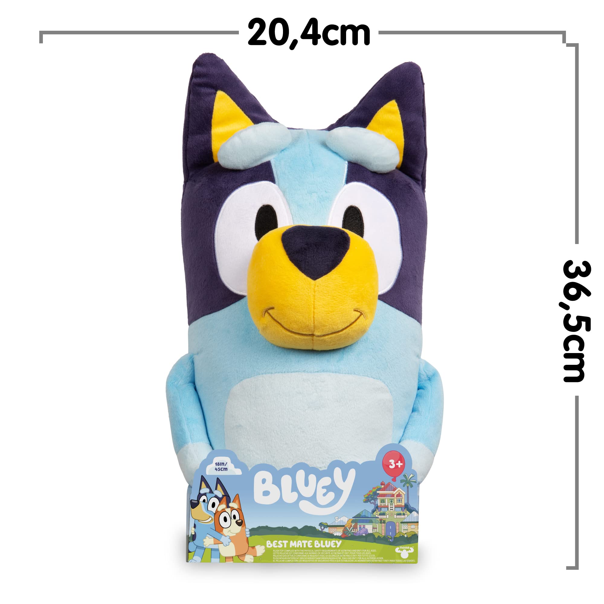 Bluey Maskotka, Niebieski, 40 cm