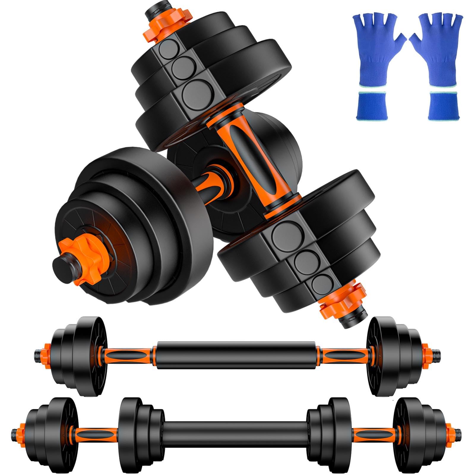 Dumbbells, 20KG Adjustable Dumbbell Set for Men & Women, Free Hand Weights for Home Gym Use