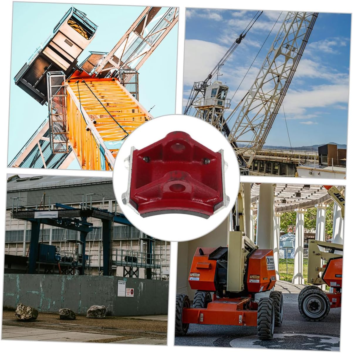 Parking Brake Shoe Pad Replacement Rear Brake Shoes for Tower Crane Thickened Design